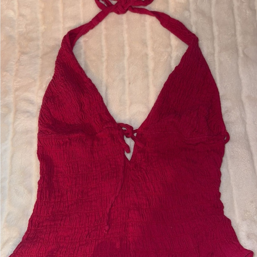 (Free-est is a brand owned by Free People) - Pink/Red Halter Top